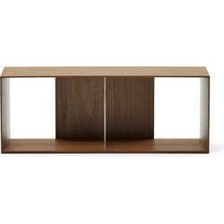 Kave Home - Litto grote stelling in walnootfineer 101 x 38 cm