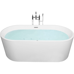 Beliani HAVANA - Whirlpools voor binnen-Wit-Acryl