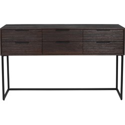 Dressoir Bruin - Recycled Teakhout - 135x35x82cm