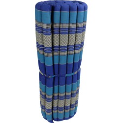 Fine Asianliving Thaise Mat Oprolbaar Matras 200x100x4.5cm Blauw