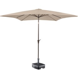 Kopu® Altea Parasol Vierkant 230x230 cm met Windvanger - Taupe