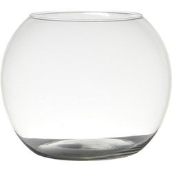 bol vaas/terrarium vaas - D25 x H20 cm - glas - transparant - Vazen
