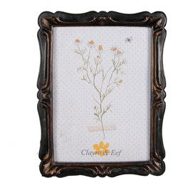 Clayre & Eef Fotolijst Zwart Bruin Kunststof