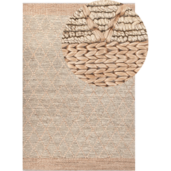 Beliani TELLIKAYA - Laagpolig-Beige-Jute
