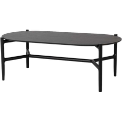 Holton houten salontafel zwart - 130 x 65 cm