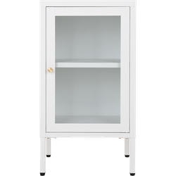 James cabinet metalen opbergkast wit - 38 x 70 cm