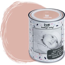 Baby's Only Muurverf mat voor binnen - Babykamer & kinderkamer - Blush - 1 liter - Op waterbasis - 8-10m² schilderen - Makkelijk afneembaar