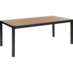 VERNIO  - Tuintafel - Lichtbruin - 90 x 180 cm - Aluminium