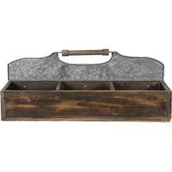 Clayre & Eef Opbergkist  60x32x22 cm Bruin Hout Rechthoek Plantenhouder