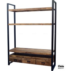 Benoa Britt 3 Drawer TV Bookshelf 150 cm