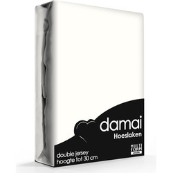 Damai Multiform Double Jersey Hoeslaken Ivoor-180 x 220 cm XL