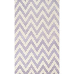 Safavieh Modern Indoor Hand Tufted Area Rug, Cambridge Collection, CAM139, in Lavender & Ivory, 152 X 244 cm