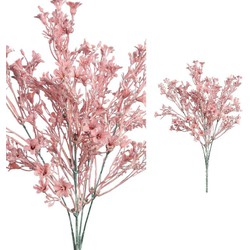 PTMD Leaves Plant Mini Varen Bos Kunsttak - 25 x 19 x 36 cm - Roze