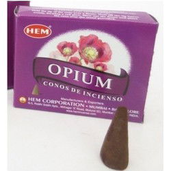 Wierook kegeltjes in huisgeur Opium - 20x kleine kegeltjes - Wierookstokjes