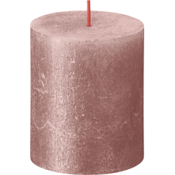 Kerzenstummel Kerze Shimmer 80/68 Pink - Bolsius