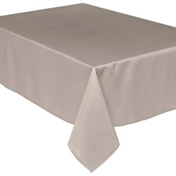 Tafelkleed rechthoekig 240 x 140 cm beige polyester - Tafellakens