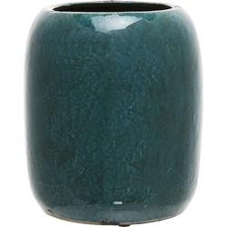 Decoratieve vaas in turquoise groene zandsteen H20