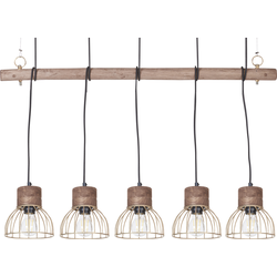 Beliani VARADA - Hanglamp-Lichte houtkleur-Mangohout