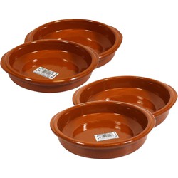 Set van 4x stuks tapas bakjes/schaaltjes Alicante met handvatten 16 en 18 cm - Snack en tapasschalen