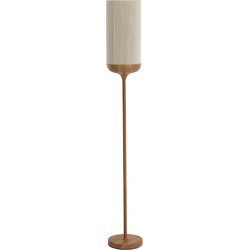 Vloerlamp Dania - Crème/Naturel - Ø23x159cm