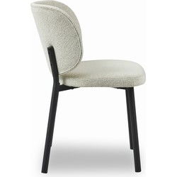 Sidetable Acacia Naturel/Wit - 37x37x46cm - Terracina