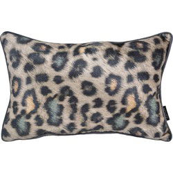 Velvet Colorful Leopard | 30 x 50 cm | Kussenhoes | Velvet/Polyester