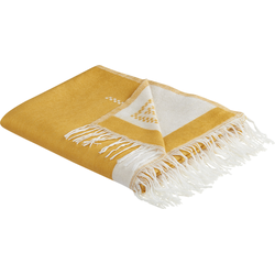 JALKINI - Plaid - Geel - 130 x 170 cm - Polyester