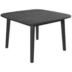 Lennon tafel 120x120x76 cm teak charcoal finish