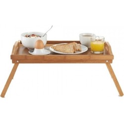 Ontbijt op bed dienblad/tafeltje hout 50 x 30 cm - Dienbladen