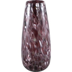 PTMD Gindora Purple glass vase round bulb design L