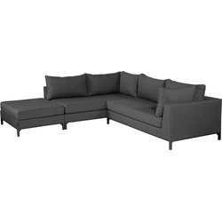 Exotan Sicilië Loungeset Links Buiten - Aluminium - Grijs - 60x262x246