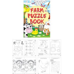 48 stuks - Uitdeelcadeautjes - Puzzelboeken - Model: Boerderij - Uitdeel Traktatie voor kinderen - Jongens & Meisjes