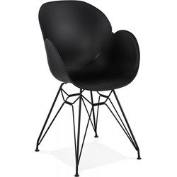 SATELIT design stoel 575x59x85 cm Zwart