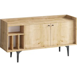 Buffet 3 nissen 2 deuren eiken decor saffier L150 cm - Canopus