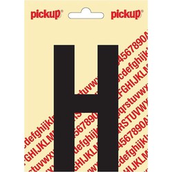 Plakletter Nobel Sticker zwarte letter H