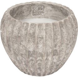 PTMD Kaars Yasmeene - 20x20x16 cm - Cement - Creme