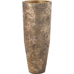 PTMD Bloempot Simona - 34x34x84 cm - Ijzer - Goud