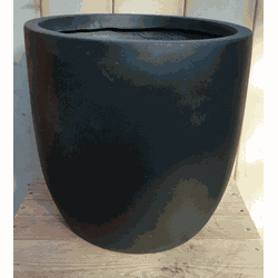 Fibre clay pot 35x35x34 zwart