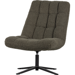 WOOOD Job Draaifauteuil - Teddy - Groen - 101x70x85