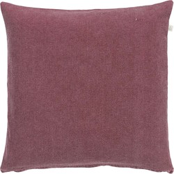 Dutch Decor ANNA - Sierkussen bordeaux van gewassen katoen 50x50 cm - rood - Dutch Decor