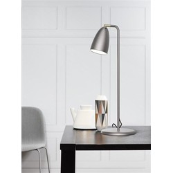 Bureaulamp LED wit-zwart-grijs-geborsteld staal 3W 630