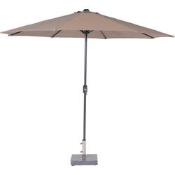 Lotus parasol - Ø300 cm - carbon black - taupe