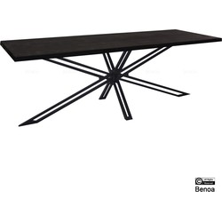Benoa Ossun Yana Dining Table Black 220 cm