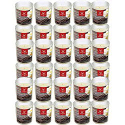 Trend Candles Geurkaars - 30x - in glas - Anti tabac aroma - 8 uren - geurkaarsen