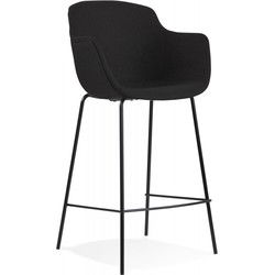 FORTI halfhoge snackkruk 59x54x975 cm Zwart