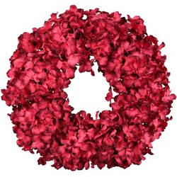 PTMD Kerstkrans Wreath - 50x10x50 cm - Polyester - Roze