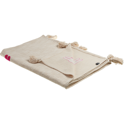 NANDYAL - Plaid - Beige - 130 x 180 cm - Katoen