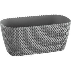 Prosperplast Plantenbak Splofy - grijs - 40 x 18 x 14 cm - Plantenbakken