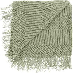 Unique Living - Plaid Palma Tea Green -130x160cm