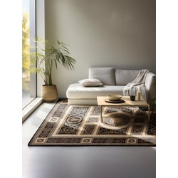 Klassiek vloerkleed - Herat Guzara Zwart - 80 X 240 CM